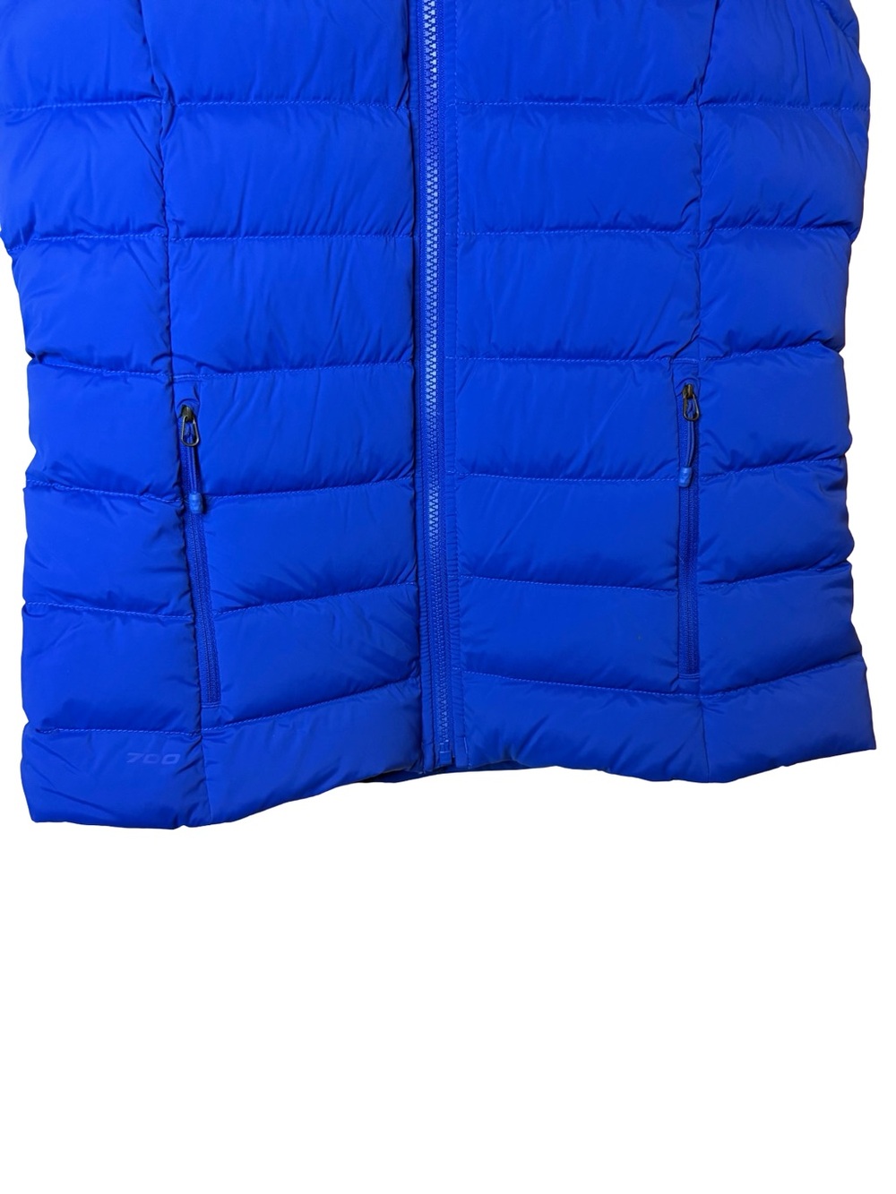 The North Face 700 Fill Down Vest Royal Blue Small Puffer Zip Outdoor Hiking - Picture 5 of 10